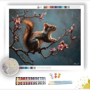 SQUIRREL BLOOM WATCH - Paint by Numbers Full Kit