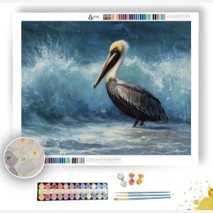 COASTLINE PELICAN - Paint by Numbers Full Kit