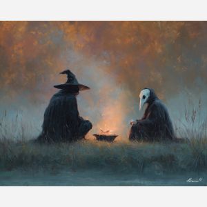 witch ghost evening,soft magic