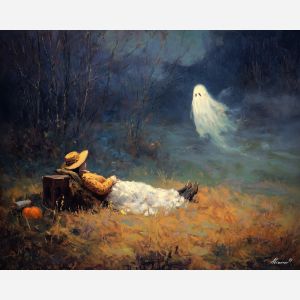 witch ghost hearth,cozy night