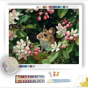 FIELD MOUSE BLOSSOM - Paint by Numbers Full Kit