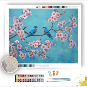 BIRDPAIR BLOSSOM BRANCH - Paint by Numbers Full Kit