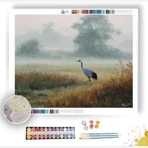 MISTFIELD CRANE - Paint by Numbers Full Kit