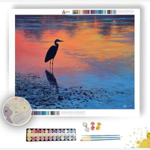 TWILIGHT HERON WATCH - Paint by Numbers Full Kit
