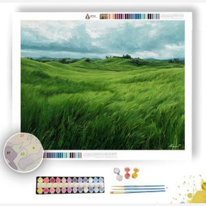 FIELDS OF NEW GREEN - Paint by Numbers Full Kit