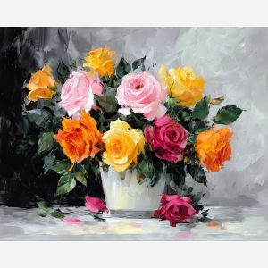 BRIGHT ARRANGEMENT - Paint by Numbers Full Kit