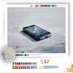 BUILT FIELD B&W - Paint by Numbers Full Kit