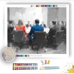 ACTIVE AGENDA B&W - Paint by Numbers Full Kit