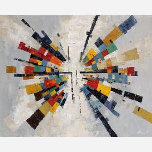 expansion, business art, corporate, abstract, palette knife, oil painting, impasto, textured surface, modern, minimal, professional, conceptual, clean design, office theme, contemporary art, visual concept