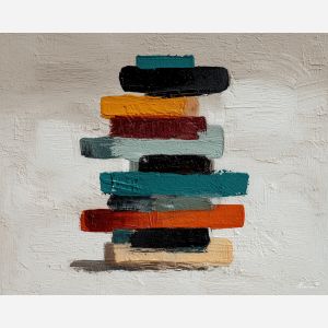 stability, business art, corporate, abstract, palette knife, oil painting, impasto, textured surface, modern, minimal, professional, conceptual, clean design, office theme, contemporary art, visual concept