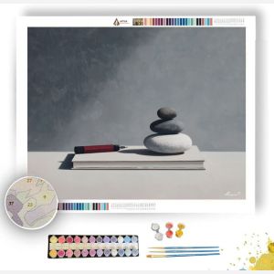 BALANCED BALANCE B&W - Paint by Numbers Full Kit