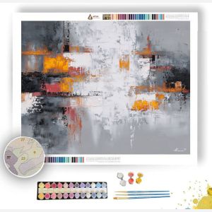 SIMPLE STRUCTURE B&W - Paint by Numbers Full Kit