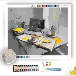 MODERN WORKSPACE - Paint by Numbers Full Kit