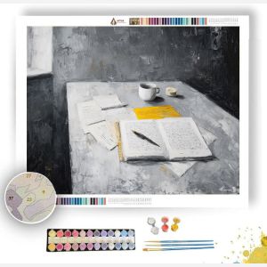 ORDERED COMPOSITION B&W - Paint by Numbers Full Kit
