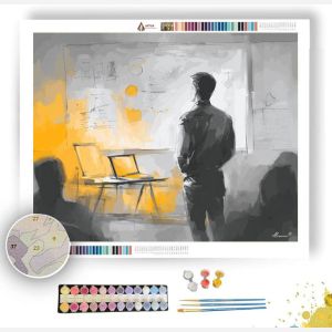 OPEN CONFERENCE B&W - Paint by Numbers Full Kit