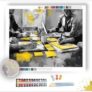 BRIGHT PROJECT B&W - Paint by Numbers Full Kit