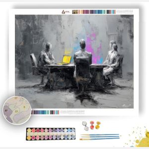 BALANCED EXCHANGE B&W - Paint by Numbers Full Kit