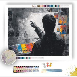 OPEN TASK B&W - Paint by Numbers Full Kit