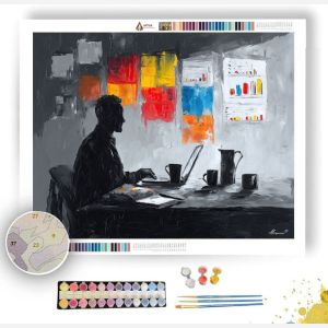 DYNAMIC CONFERENCE B&W - Paint by Numbers Full Kit