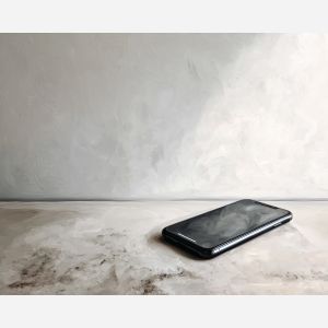 asmartphone, business art, corporate, abstract, palette knife, oil painting, impasto, textured surface, modern, minimal, professional, conceptual, clean design, office theme, contemporary art, visual concept