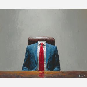 professional, scene, business theme, office scene, meeting, palette knife, oil painting, impasto, textured surface, corporate, modern office, workplace art, presentation, collaboration, desk, whiteboard