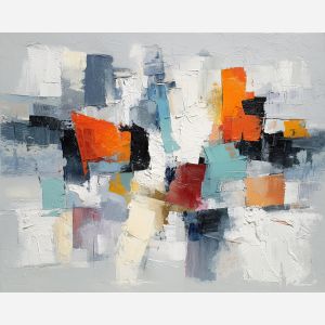 clarity, business art, corporate, abstract, palette knife, oil painting, impasto, textured surface, modern, minimal, professional, conceptual, clean design, office theme, contemporary art, visual concept