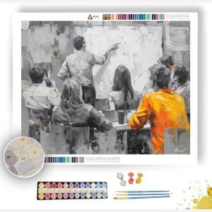 SHARED AGENDA B&W - Paint by Numbers Full Kit