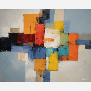 direction, business art, corporate, abstract, palette knife, oil painting, impasto, textured surface, modern, minimal, professional, conceptual, clean design, office theme, contemporary art, visual concept