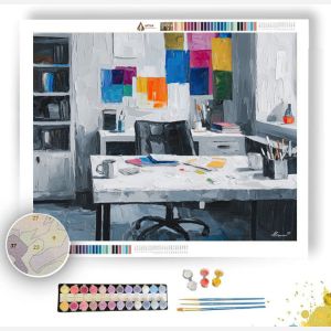 CALM COLLABORATION B&W - Paint by Numbers Full Kit