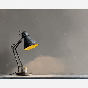 adesklamp, business art, corporate, abstract, palette knife, oil painting, impasto, textured surface, modern, minimal, professional, conceptual, clean design, office theme, contemporary art, visual concept