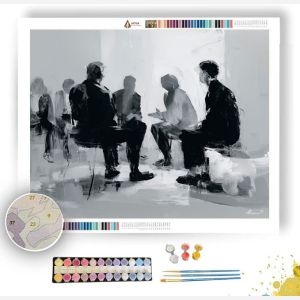 ACTIVE BRIEFING B&W - Paint by Numbers Full Kit