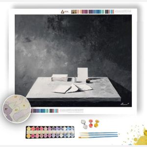 CALM SURFACE B&W - Paint by Numbers Full Kit