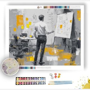 MODERN MEETING B&W - Paint by Numbers Full Kit