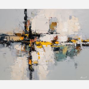 direction, business art, corporate, abstract, palette knife, oil painting, impasto, textured surface, modern, minimal, professional, conceptual, clean design, office theme, contemporary art, visual concept