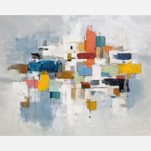 clarity, business art, corporate, abstract, palette knife, oil painting, impasto, textured surface, modern, minimal, professional, conceptual, clean design, office theme, contemporary art, visual concept