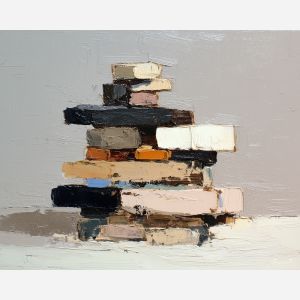 clarity, business art, corporate, abstract, palette knife, oil painting, impasto, textured surface, modern, minimal, professional, conceptual, clean design, office theme, contemporary art, visual concept