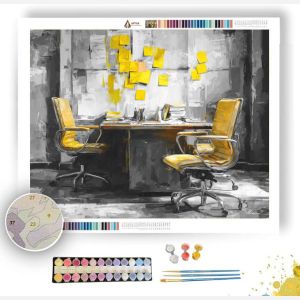 MODERN CONFERENCE B&W - Paint by Numbers Full Kit