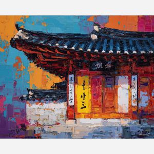 korean, modern art, palette knife, oil painting, impasto, textured surface, contemporary, expressive, visual art, creative, abstract, painterly, bold colors, concept art, illustrative, graphic