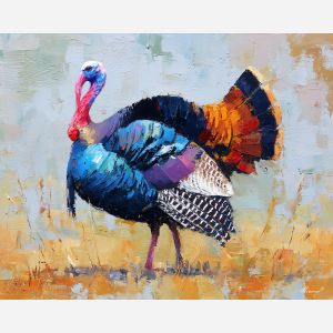 turkey, palette knife, oil painting, impasto, textured surface, artwork, expressive, modern, creative, visual art, illustration, bold colors, painterly, contemporary, graphic, conceptual