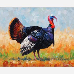 turkey, palette knife, oil painting, impasto, textured surface, artwork, expressive, modern, creative, visual art, illustration, bold colors, painterly, contemporary, graphic, conceptual
