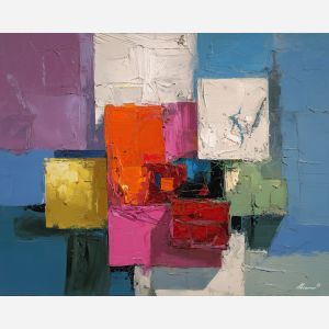 modernism, palette knife, oil painting, impasto, textured surface, artwork, expressive, modern, creative, visual art, illustration, bold colors, painterly, contemporary, graphic, conceptual