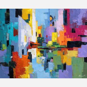 modernism, palette knife, oil painting, impasto, textured surface, artwork, expressive, modern, creative, visual art, illustration, bold colors, painterly, contemporary, graphic, conceptual