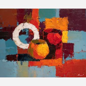 modernism, palette knife, oil painting, impasto, textured surface, artwork, expressive, modern, creative, visual art, illustration, bold colors, painterly, contemporary, graphic, conceptual