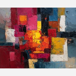 modernism, palette knife, oil painting, impasto, textured surface, artwork, expressive, modern, creative, visual art, illustration, bold colors, painterly, contemporary, graphic, conceptual