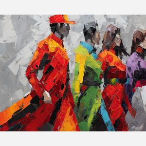 comic, book, palette knife, oil painting, impasto, textured surface, artwork, expressive, modern, creative, visual art, illustration, bold colors, painterly, contemporary, graphic, conceptual