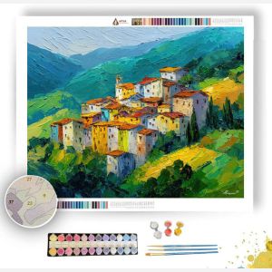 SUNLIT VILLAGE - Paint by Numbers Full Kit