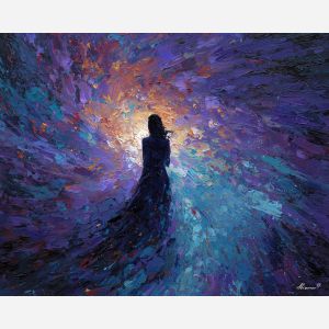 fractal, palette knife, oil painting, impasto, textured surface, modern art, symbolic, expressive, visual art, creative, painterly, bold colors, contemporary, conceptual, illustrative, abstract