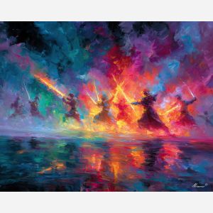 video, game, palette knife, oil painting, impasto, textured strokes, vivid colors, expressive art, modern painting, bold composition, dramatic light, color contrast, atmospheric, visual storytelling, contemporary art, creative, illustrative