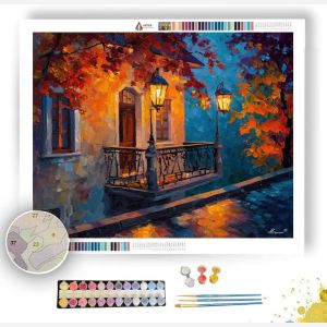 ZAGREB LANTERN BALCONY BENEATH - Paint by Numbers Full Kit