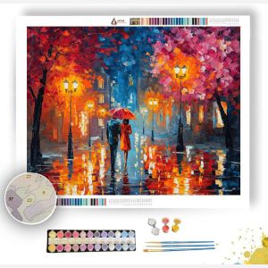 QUEBEC UMBRELLA COUPLE UNDER - Paint by Numbers Full Kit